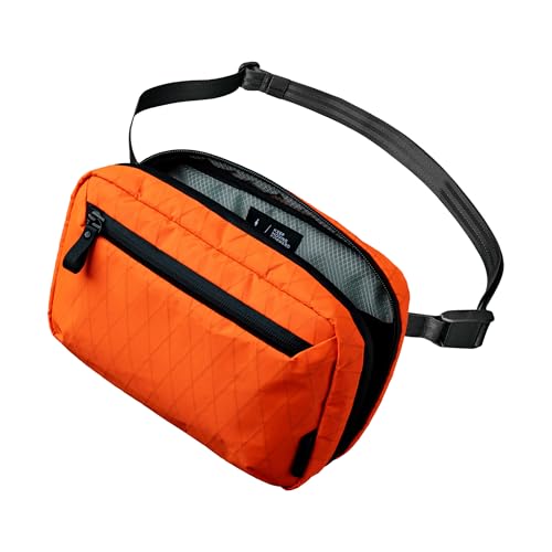 ALPAKA Elements Tech Case - Travel Organizer Pouch for Electronics, Cables, EDC with Weatherproof Fabrics, YKK Zippers (Hot Orange RVX21 Fabric, Halloween Edition)