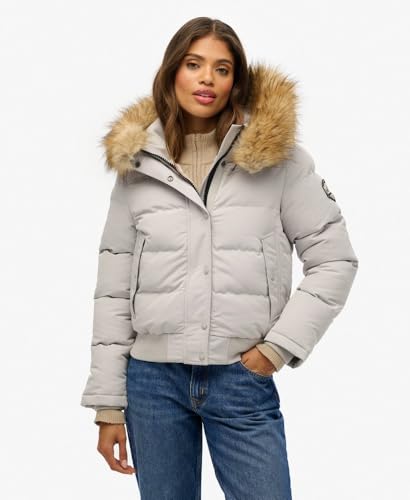 Doudounes Superdry Capuche mi longue en fausse fourrure Fuji US 12 - vue 5