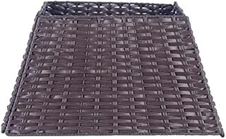 Floralcraft Woven Willow Christmas Tree Skirt (Brown) Large 50cm Square Xmas Tree Stand Rattan Basket Christmas Tree Decoration