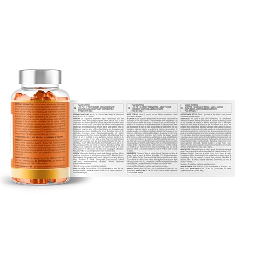 5HXT Pro 5 HTP Gummibärchen (Orangengeschmack) – 200 mg Griffonia Samen Extrakt (10% 5HTP) plus hochdosiert Vitamin B6 – 90 gummies (vegane + zuckerfreie) – Bild 4