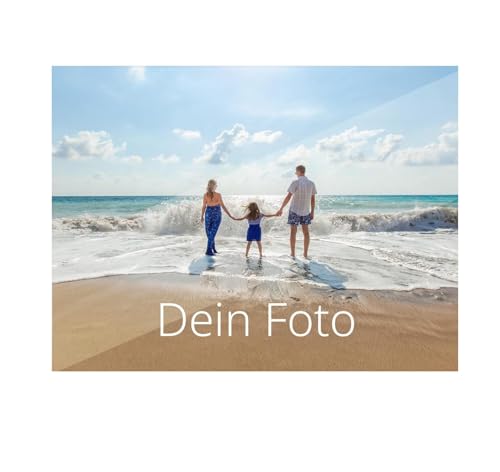 WANDURLAUB - Dein Bild auf Acryl - Basic Edition XXL - 50x38 cm Acrylglas mit eigenem Foto bedrucken - Brillanter Druck auf rahmenlosem Acryl inkl. Wandhalterung - Ultra HD Druck - Made in Germany