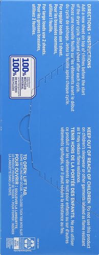 Snuggle Folhas de secador de amaciante de tecido Blue Sparkle, 120 unidades