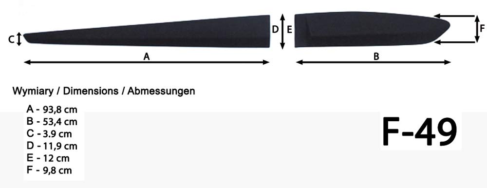 Spangenberg Listones de protección laterales de color negro para Hyundai i10 II Hatchback 5 puertas a partir de año de construcción 11.2013- F49 (3700049)