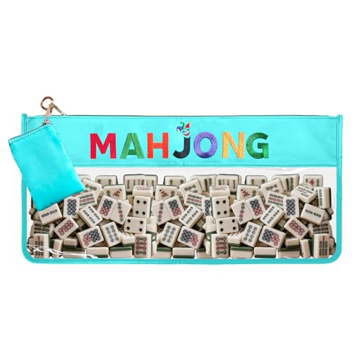 Bolsa impermeable para fichas Mahjong con pouch accesorio