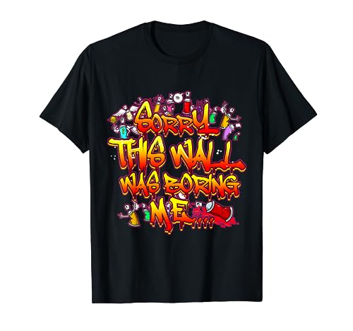 Funny Oldschool Graffiti Street Art Letters Spray Tagging T-Shirt