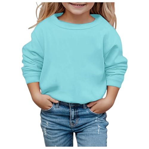 Langarmshirts Mädchen Sweatshirt Pullover ohne Kapuzen Mode...