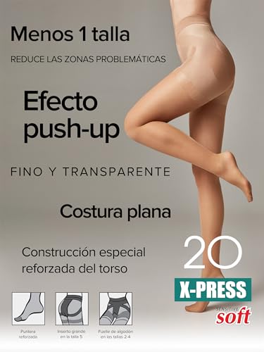 Medias de mujer Conte elegant panti fino transparente medias elásticas pack de 1 3
