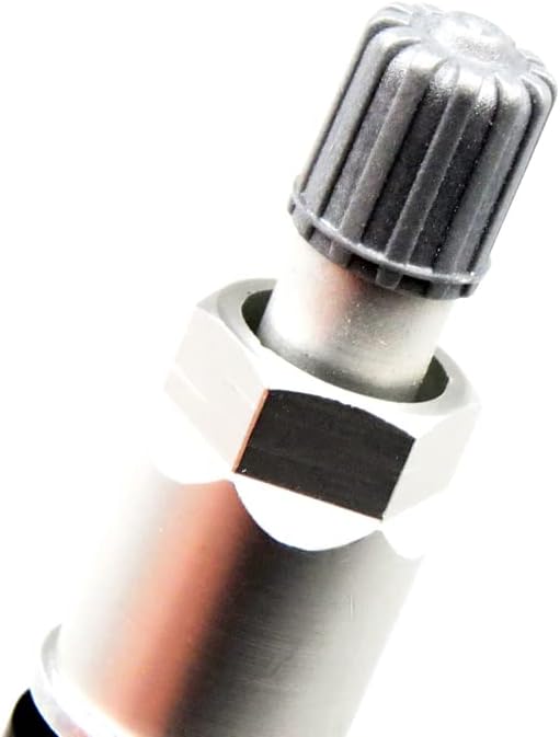 Gray TPMS Specific Tire Valve Stem Caps Plastic with Rubber Seal, Air Dust Stem Covers Universal Fit Car, Truck, SUV, Bike (20 Pack)