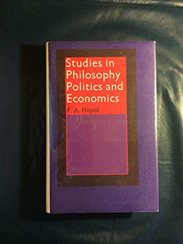 Studies in Philosophy, Politics and Economics B0006BQPUM Book Cover