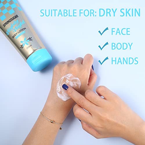 Springsuger 2Pcs Body Lotion For Dry Skin, Hydrating Moisturizing Lotion For Women & Men, Non-Comedogenic Non-Greasy Body Moisturizer Cream Skin Care Kit 13.52 Oz #TOP3