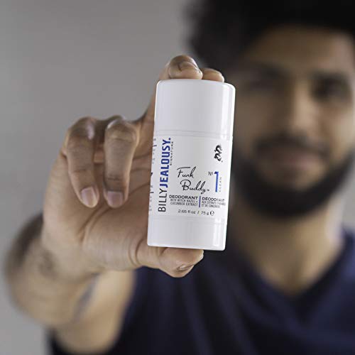 Billy Jealousy Funk Buddy No 1 Mens Deodorant With Witch Hazel, Sage & Cucumber Extracts, Aluminum Free Deo Stick, Sandalwood Scent, Clean, 2.65 Fl. Oz. #TOP5