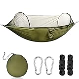 YGVQN Hamac de Camping avec Moustiquaire, Ultraléger Nylon Parachute...