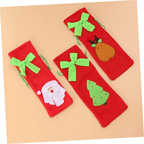 ABOOFAN Capa De Garrafa De Vinho De Natal Capa De Garrafa De Vinho Para Cordão De Natal Envoltório D