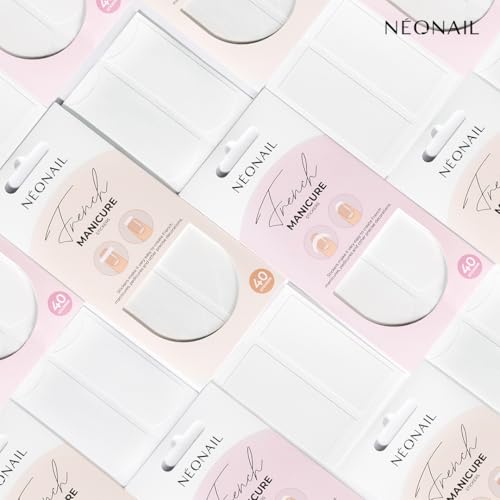 NEONAIL Szablony do French Manicure - Naklejki do French Manicure - French Manicure Stickers - 40 sztuk - 01 - Okrągłe