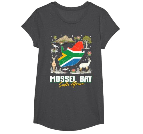 Mossel Bay South Africa T-Shirt, Girls, Dark Heather Grey, X-Small