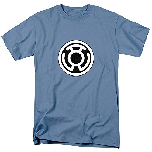 Green Lantern Sinestro Corps Yellow Lantern Logo Unisex Adult T-Shirt for Men and Women, Carolina Blue, Large