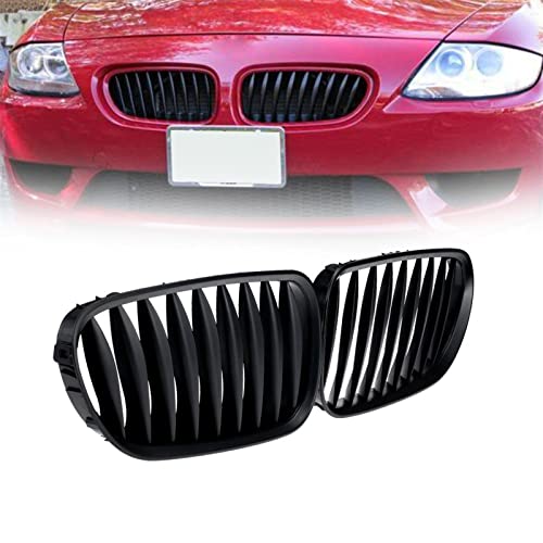 Rejilla delantera negra mate para BMW Z4 E85 E86 de los años 2003 a 2008