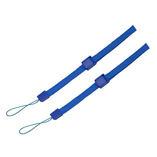 Perfect Part - Dragonne pour Sony PSP 1000 2000 3000 Go PS Vita PS3 Move, Nintendo DS Lite DSi XL 2DS 3DS 3DS XL Wii Remote Wii U, lecteurs de musique MP3 (2 x Bleu)