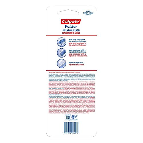 Escova Dental Colgate Twister 4Unid, Colgate