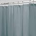 iDesign PEVA Shower Curtain Liner, Plastic Shower Curtain for use Alone or With Fabric Curtain - Smoke