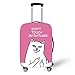 Produktbild Verachtung Katze Elastisch Kofferhülle Kofferschutzhülle Kofferschutz Kofferbezug Koffer Abdeckung Schutzbezug Luggage Cover Reisekoffer Hülle für 18-28 Zoll Koffer mit Reißverschluss V1-28"
