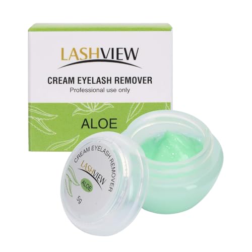 LASHVIEW Eyelash Extension Remover Gel Light Aloe Flavor Gel Eyelash Adhesive Remover Professional Eyelash Extensions Remover for Salon 5g