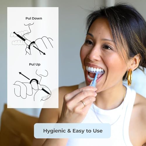 Image of PUL Pack of 2 Reusable 2-in-1 Aligner Seating Chewie & Removal Tool - Compatible with Invisalign, Removable Braces, Retainers, Trays - Easy-to-Use Remover & Chew, Dental & Oral Hygiene Care - Orange