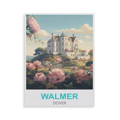 Jigsaw Puzzle 1000 Piece，Walmer Dover，Adult Puzzle DIY Kit Wooden Puzzle Modern Home Decor Unique Gift（75x50cm）-GV88