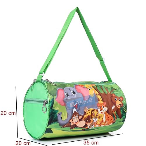 Asera 6 Pcs Jungle Theme Duffle Bag for Kids/Boys/Girls | Whimsical and Sturdy Bag | Best for Travel and Play | Return Gifts Birthday Party for Kids
