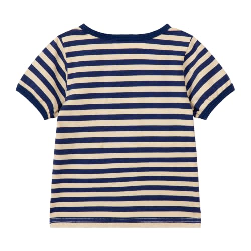Image of Mud Kingdom Boys Girls T-Shirts Rainbow Stripe Cotton Unisex Top