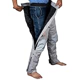 [RENHE] バイク オーバーパンツ 冬用 バイクパンツ メンズ ライディングパンツ 防寒 ライダースパンツ プロテクター付き スノーボードパンツ 防寒保温 防風防水 グレー XLサイズ