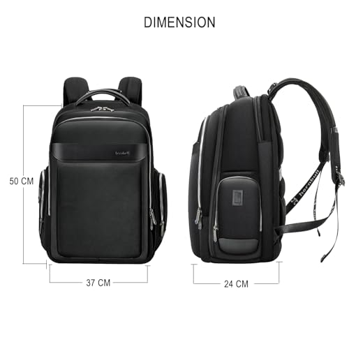 Image of HORNBULL Travel Backpack for Men 45L Large Heavy Duty Office Travel Laptop Bag Fit Upto 17 inch Laptop 1680D Polyester Water-resistant Padded Overnight Laptop /Clothes Bag with Multi-Pocket