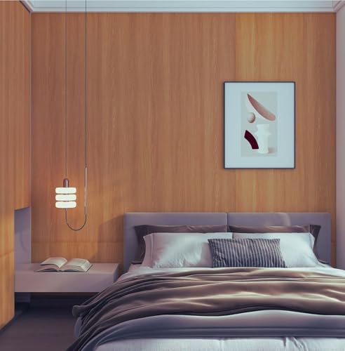 Image of CREON Wood Peel and Stick Wallpaper Thick Decorative Self Adhesive Contact Paper Countertops Waterproof Wood for Cabinets Table Furniture Kitchen Cabinet ETC (Cream Wood, 12X150 in)