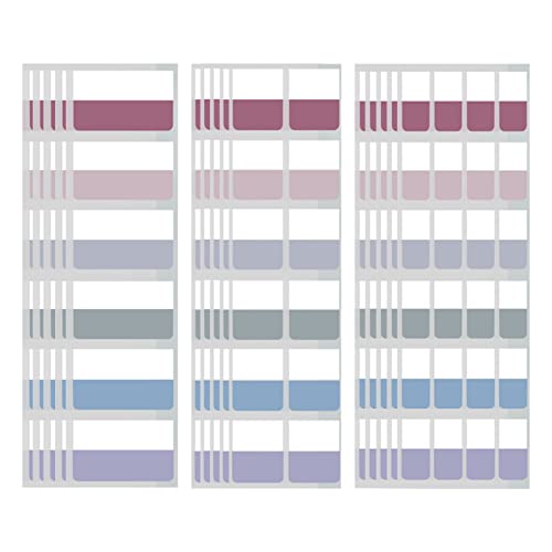 フィルム 付箋 レトロ インデックス 見出し 透明スリム 書ける 強粘着 キレイに剥がせ マルチカラー 6色 10パッド入り サイズ L-60/M-120/S-240枚 事務用品 (レトロL+M+S)