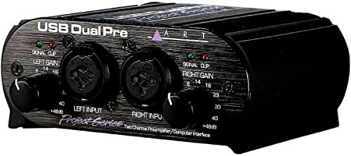 ART USB Dual Pre Two Channel Preamplifier/Computer Interface (USBDUALPREPS),Black image 4