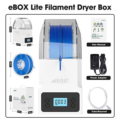 Caja Secadora eSUN eBox Lite para Filamento 3D: Almacenamiento Eficiente y Compatible con PLA, PETG y ABS. - Fernando Cortés