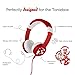 Tonies Foldable Wired Headphones for Kids - Red [Discontinued]