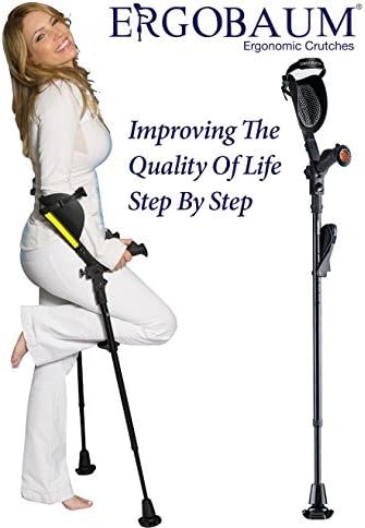 Crutches- Latest Generation Ergobaum By Ergoactives. The Pain-free Crutch by Ergobaum