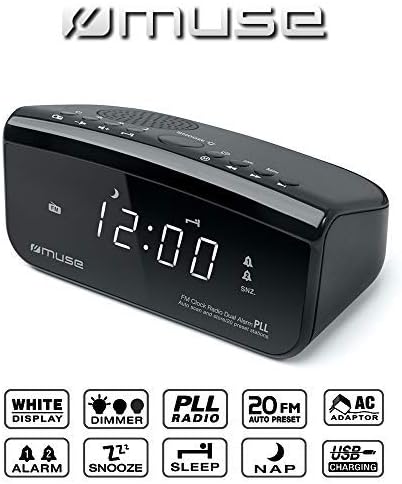 Muse M-16CR Radio Reloj USB Charging : Amazon.es: Electrónica