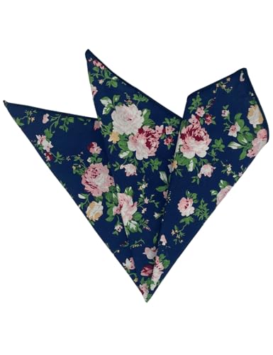 Image of Kebocis Men's Floral Pocket Square Handkerchief for Men