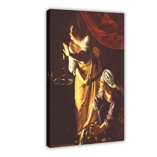 Impression sur toile Judith et sa servante de Gentileschi pour décoration murale chic