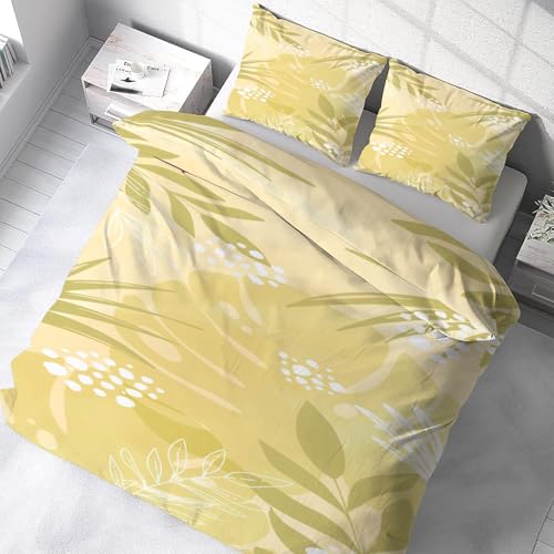 Housse couette en microfibre douce imprimé floral 90x190 lit 1 personne - 5