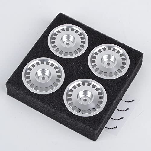 1:10 Rc Drift Car Hub Wheels Rim For Tamiya Tt01/Tt02 Xv01 Xv02 Redcat Mst 1/10 Rc On-Road Drift Car (Silver) #TOP6