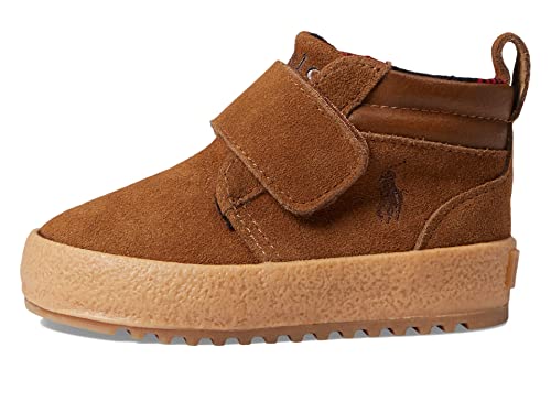 Polo Ralph Lauren Baby Boy's Camdyn Ez (Toddler) Snuff Suede/Tan Burnished 8 Toddler M #TOP12