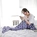 yashidali Wearable Mermaid Tail Blanket Crochet, All Seasons Warm Knitted Bed Blankets Sofa Living Room Quilt for Kids and Adults, Fish-Scales Pattern, 76.8
