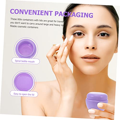 FOMIYES 24 Peças Caixa De Creme De Plástico Pote De Maquiagem Com Tampa Frascos De Creme Com Tampas
