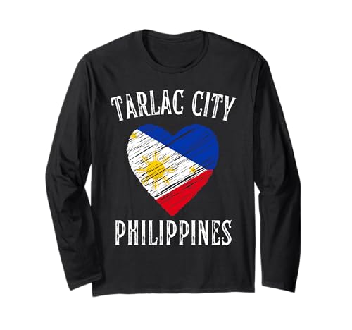 Philippines Flag Heart Tarlac City City Manga Larga