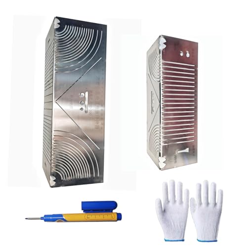 Rabtcaty 2 Pack Precision flex angle and arc marking tool,Adjustable Dual-Purpose Angle & Arc Marker for Square Tube Bending, Welding, Carpentry - Precision Marking Tool for Metal & Wood. (S+L)