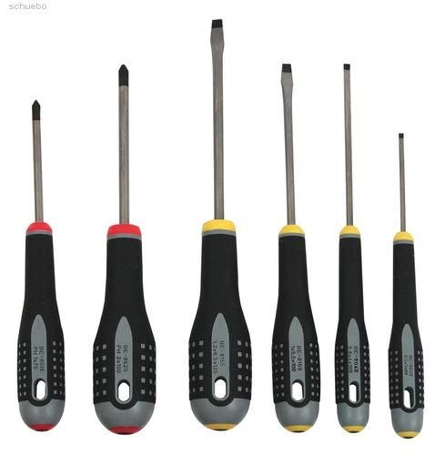 Bahco Ergo Werkstatt Schraubendreher-Set 6Teilig Schlitz, Kreuzschlitz Phillips - 4
