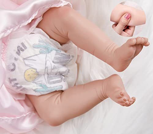 Zlgkjk Reborn Baby Dolls, 18" Realistic Newborn Baby Dolls Girl With Soft Vinyl Silicone Full Body, Lifelike Sleeping Baby Dolls For Girls, Reborn Baby Doll Gift Set For 3+ Year Old Kids #TOP3